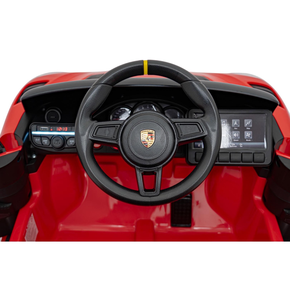 Elektromobilis Porsche Spyder RS 718, Red-Elektromobiliai vaikams, Mašinos-e-vaikas