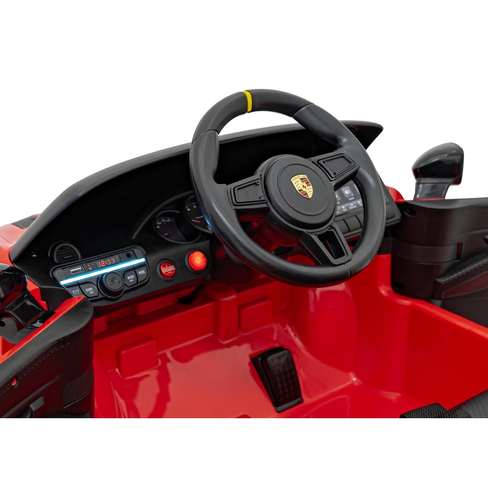 Elektromobilis Porsche Spyder RS 718, Red-Elektromobiliai vaikams, Mašinos-e-vaikas