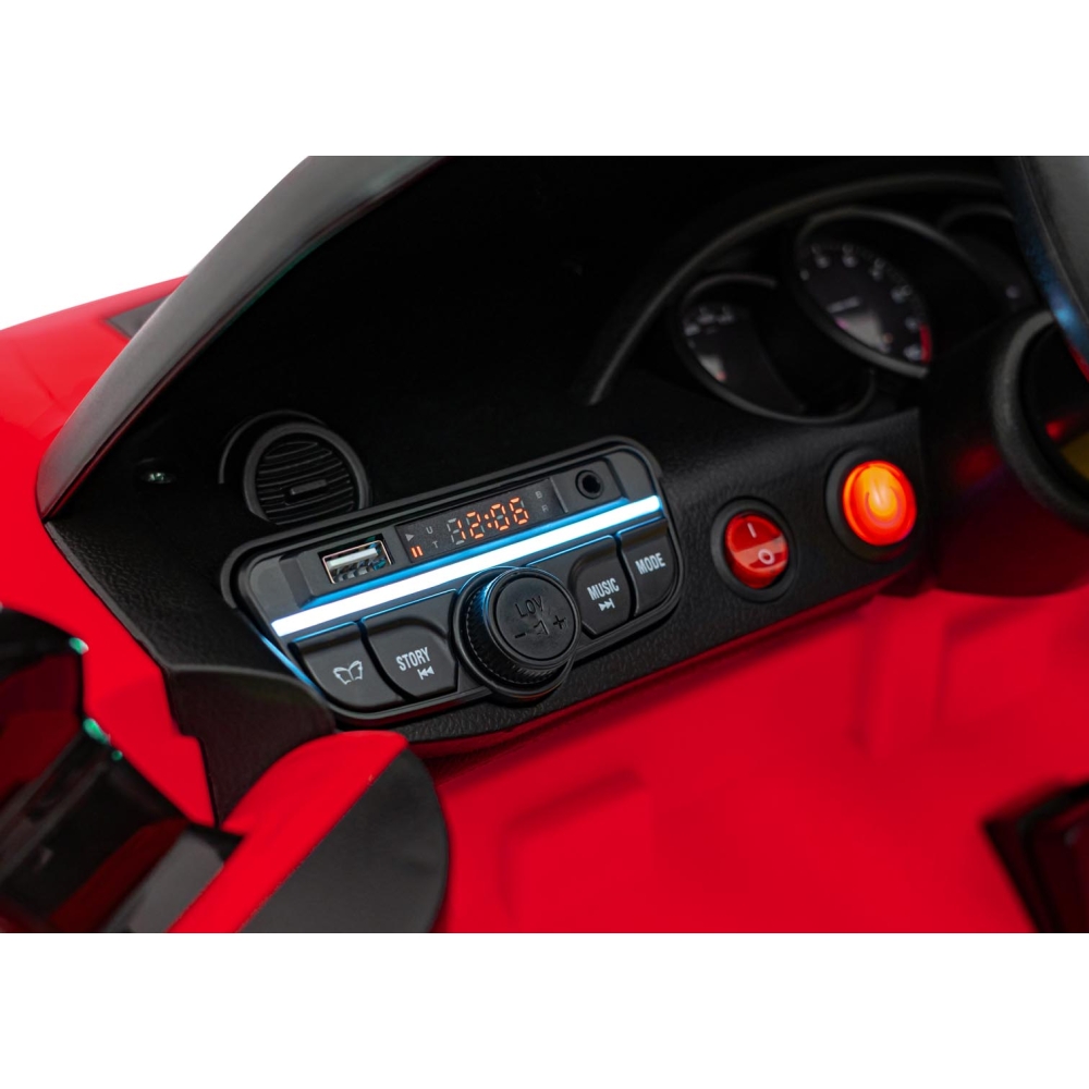 Elektromobilis Porsche Spyder RS 718, Red-Elektromobiliai vaikams, Mašinos-e-vaikas