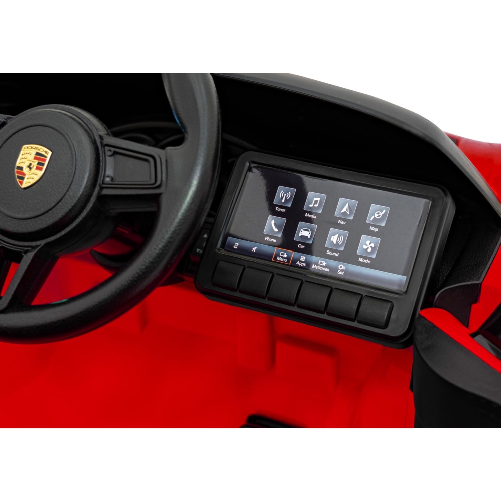 Elektromobilis Porsche Spyder RS 718, Red-Elektromobiliai vaikams, Mašinos-e-vaikas