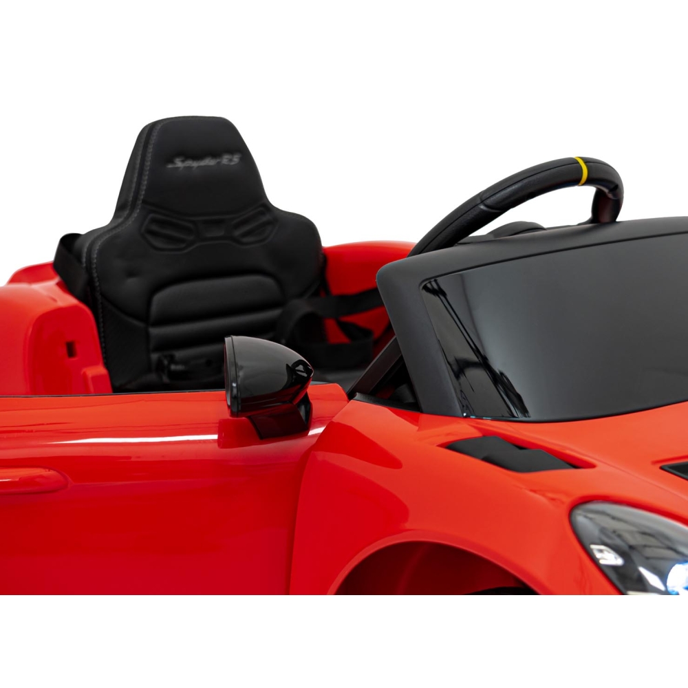 Elektromobilis Porsche Spyder RS 718, Red-Elektromobiliai vaikams, Mašinos-e-vaikas