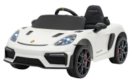 Elektromobilis Porsche 718, lakuotas baltas-Elektromobiliai vaikams, Mašinos-e-vaikas