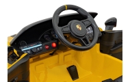 Elektromobilis Porsche 718, lakuotas geltonas-Elektromobiliai vaikams, Mašinos-e-vaikas