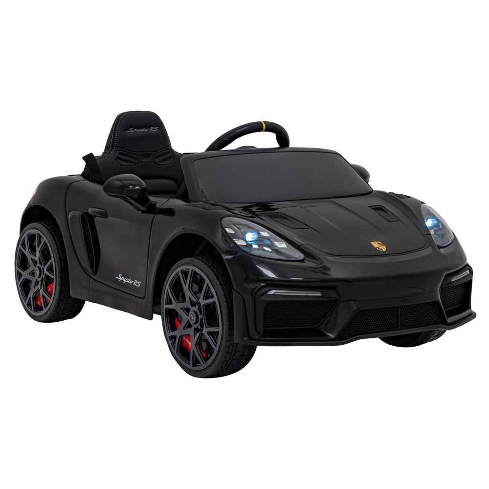 Elektromobilis Porsche 718 MP4, Black-Elektromobiliai vaikams, Mašinos-e-vaikas