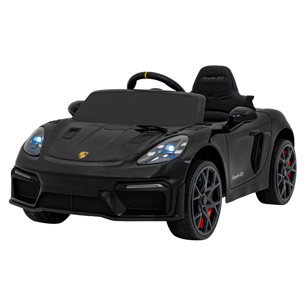Elektromobilis Porsche 718 MP4, Black-Elektromobiliai vaikams, Mašinos-e-vaikas