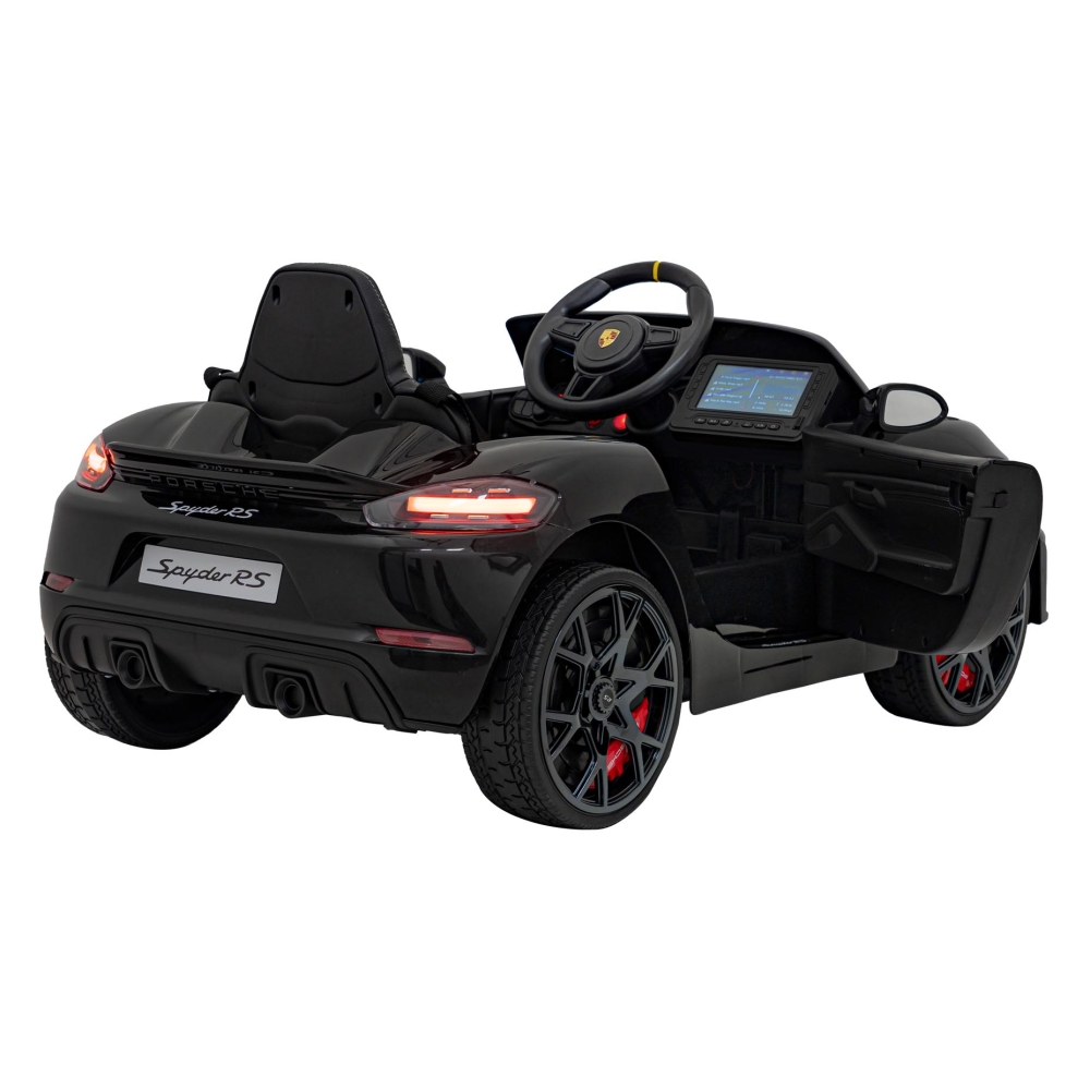 Elektromobilis Porsche 718 MP4, Black-Elektromobiliai vaikams, Mašinos-e-vaikas