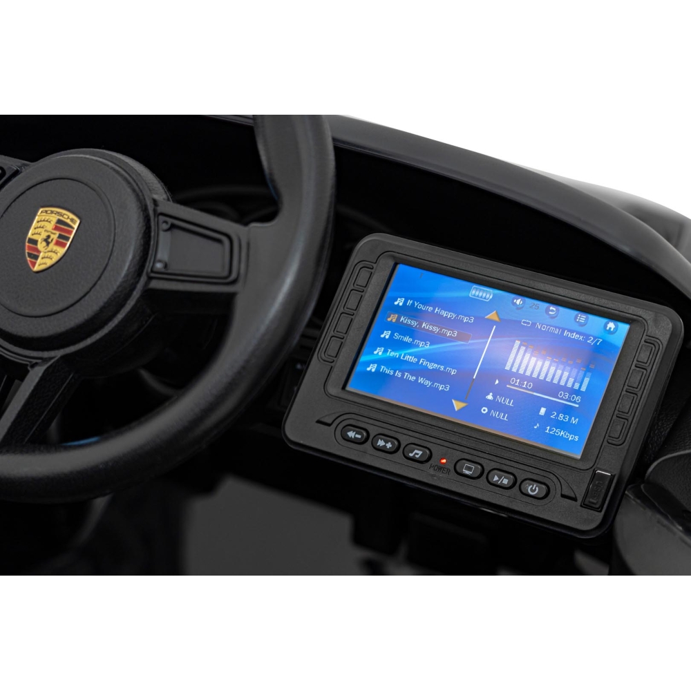 Elektromobilis Porsche 718 MP4, Black-Elektromobiliai vaikams, Mašinos-e-vaikas