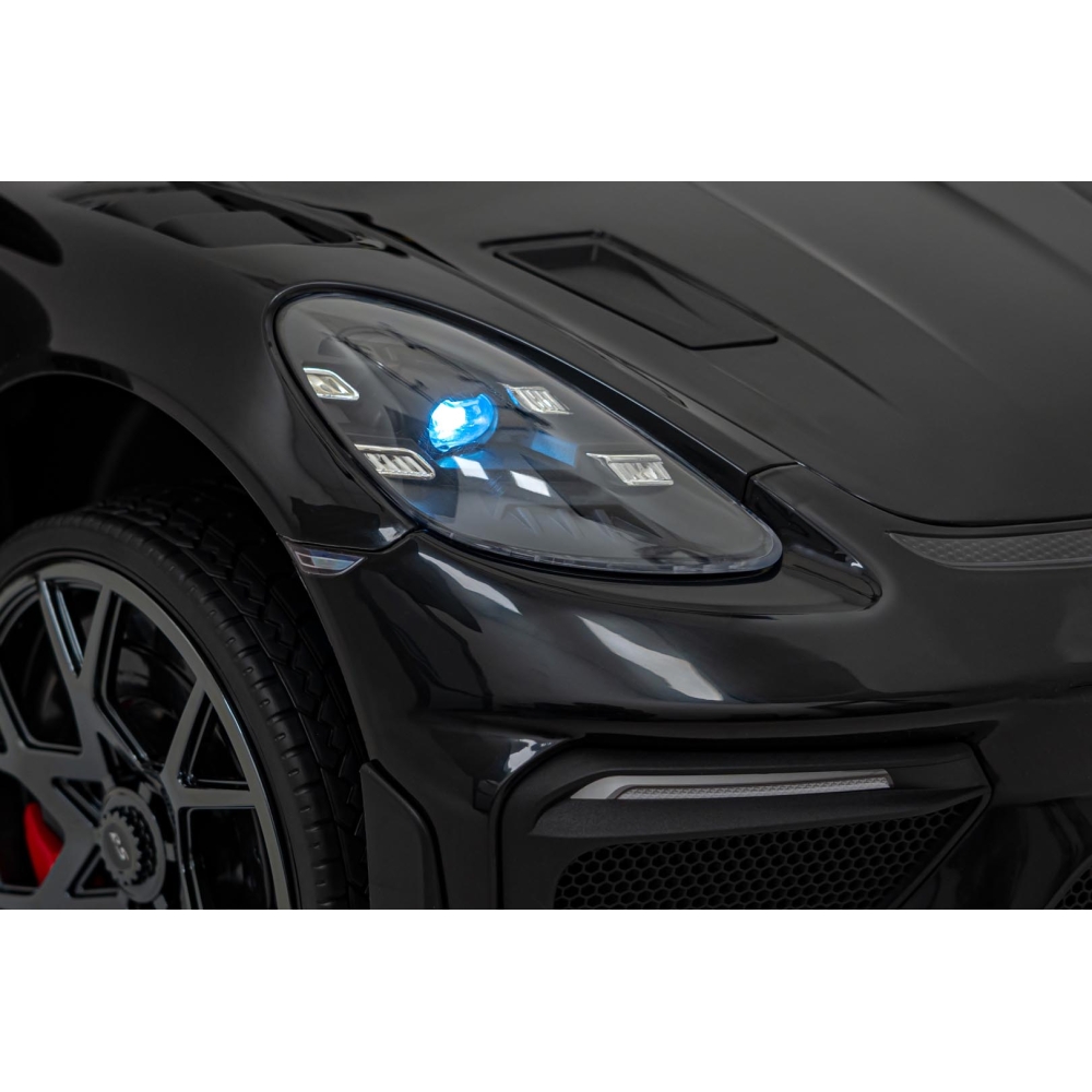 Elektromobilis Porsche 718 MP4, Black-Elektromobiliai vaikams, Mašinos-e-vaikas