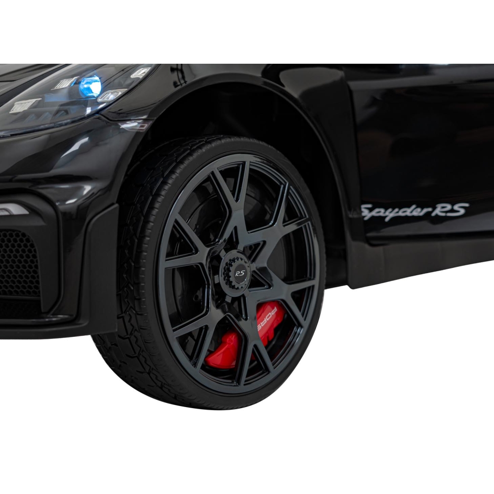 Elektromobilis Porsche 718 MP4, Black-Elektromobiliai vaikams, Mašinos-e-vaikas
