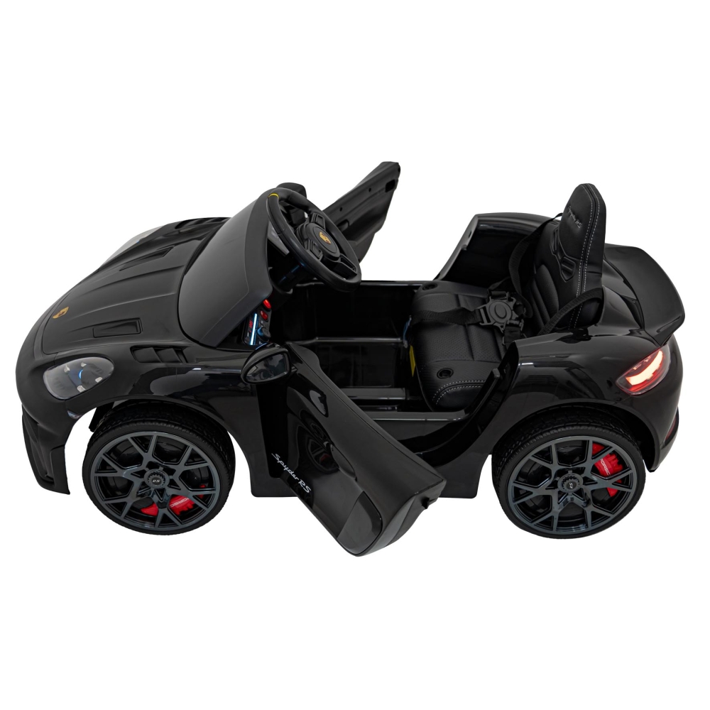 Elektromobilis Porsche 718 MP4, Black-Elektromobiliai vaikams, Mašinos-e-vaikas