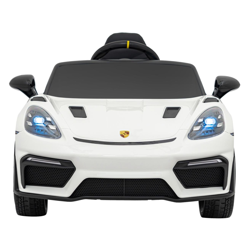 Elektromobilis Porsche 718 MP4, White-Elektromobiliai vaikams, Mašinos-e-vaikas