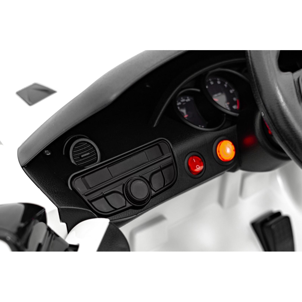 Elektromobilis Porsche 718 MP4, White-Elektromobiliai vaikams, Mašinos-e-vaikas