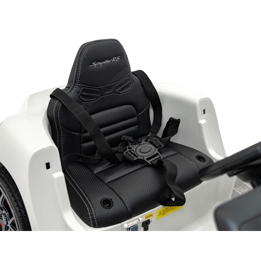 Elektromobilis Porsche 718 MP4, White-Elektromobiliai vaikams, Mašinos-e-vaikas