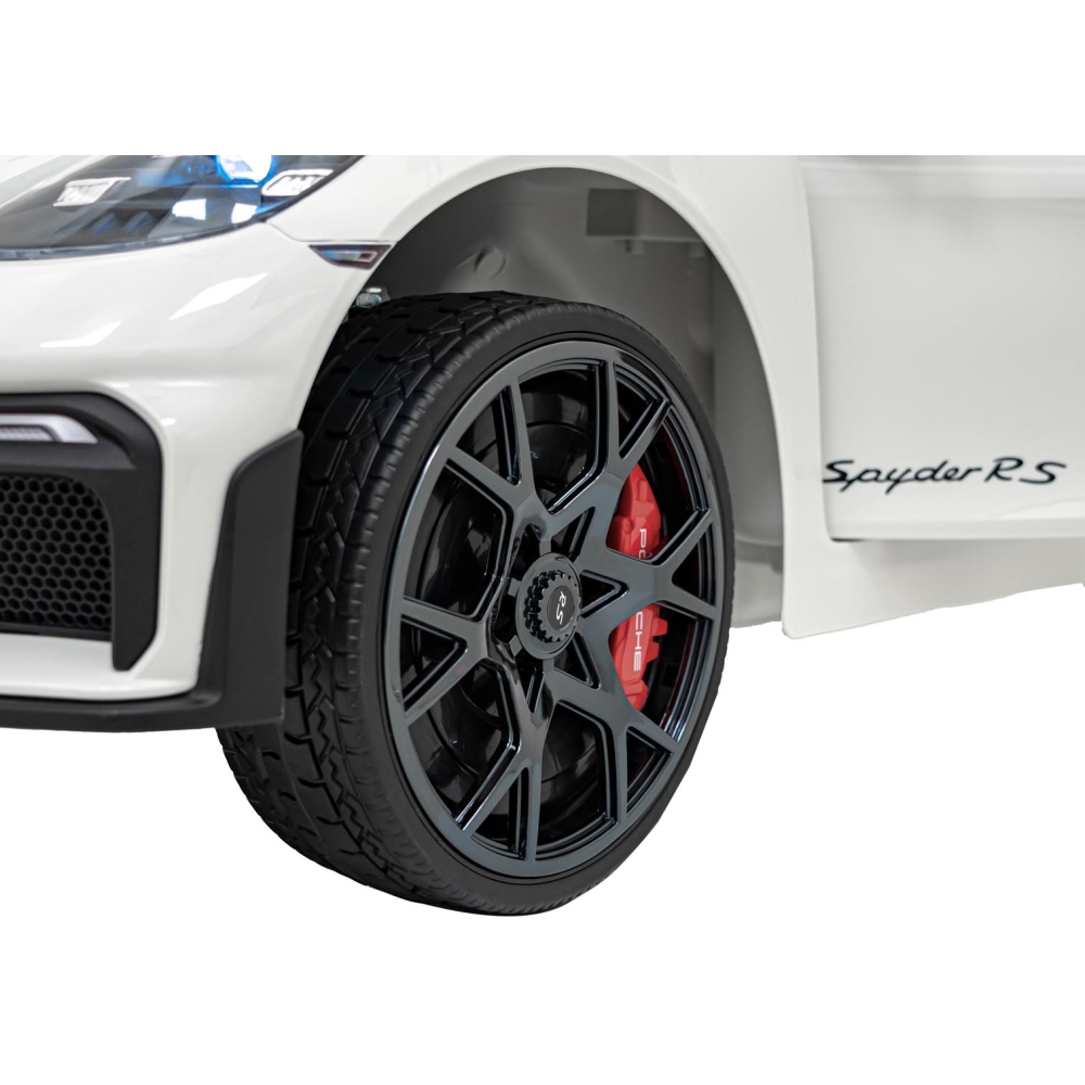 Elektromobilis Porsche 718 MP4, White-Elektromobiliai vaikams, Mašinos-e-vaikas