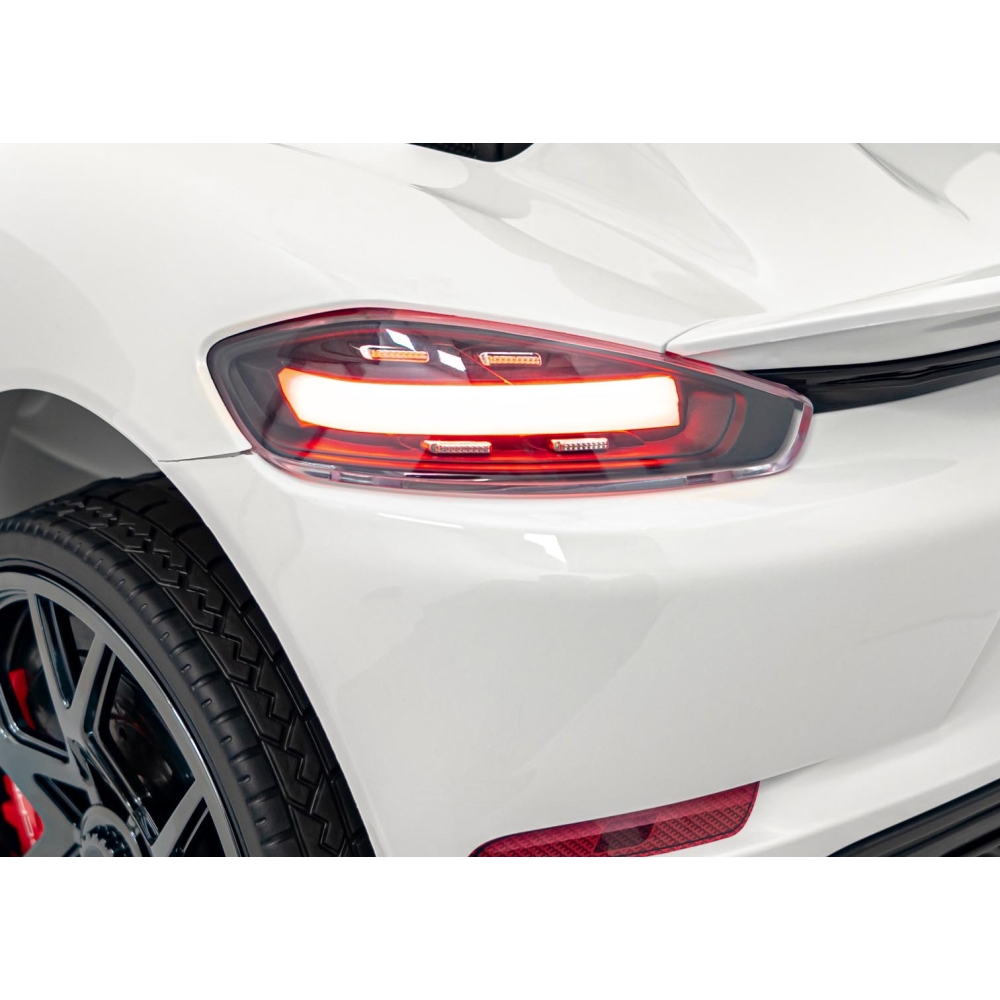 Elektromobilis Porsche 718 MP4, White-Elektromobiliai vaikams, Mašinos-e-vaikas