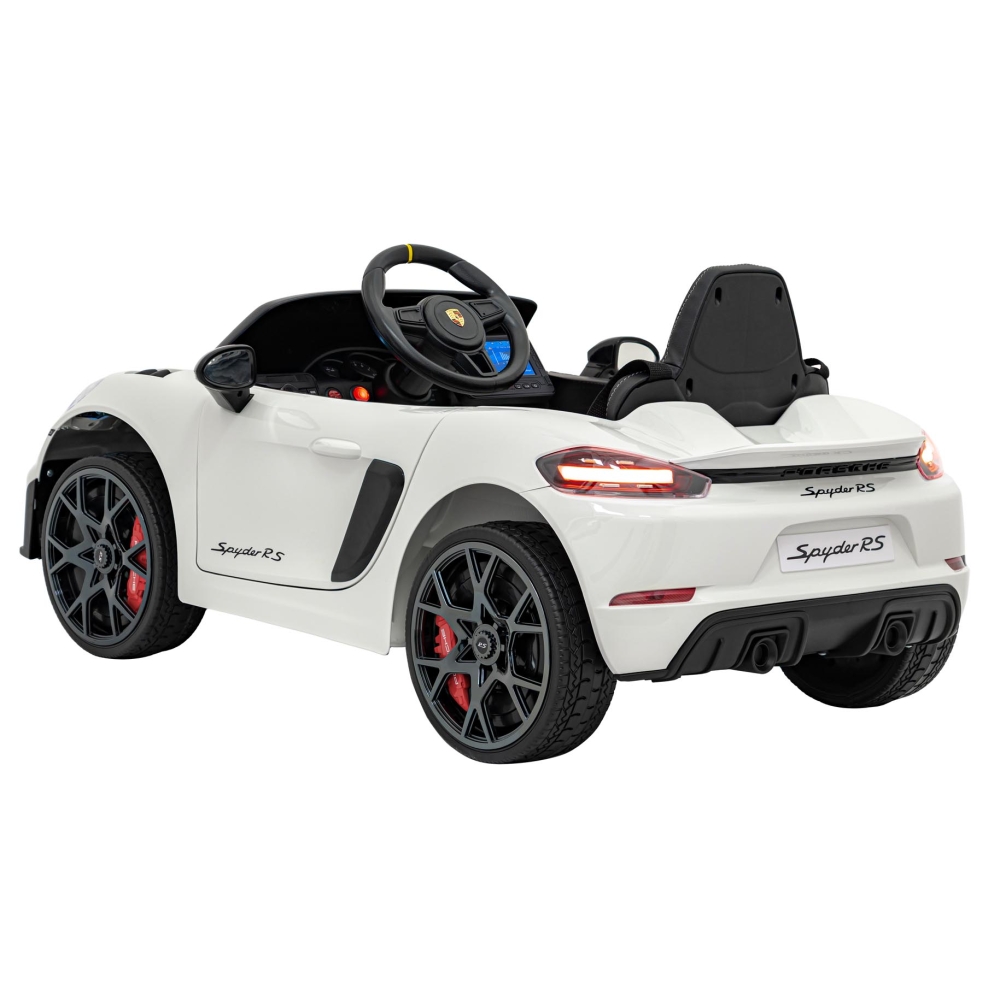Elektromobilis Porsche 718 MP4, White-Elektromobiliai vaikams, Mašinos-e-vaikas