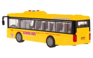 Geltonas autobusas su šviesomis ir garso funkcija
