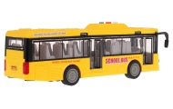Geltonas autobusas su šviesomis ir garso funkcija