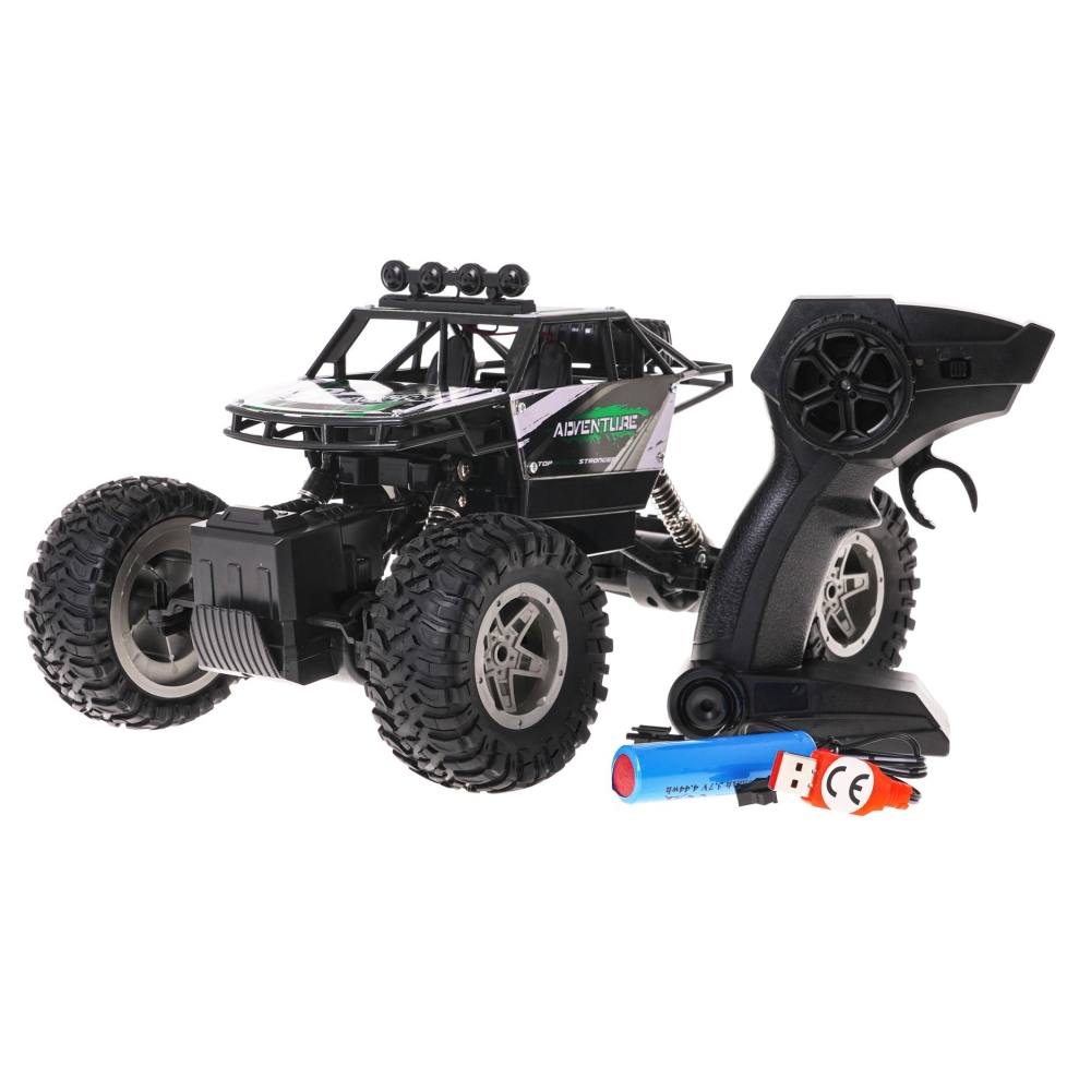 Nuotoliniu būdu valdomas Vikšrinis 1:14 Rock SHAKE R/C, žalias