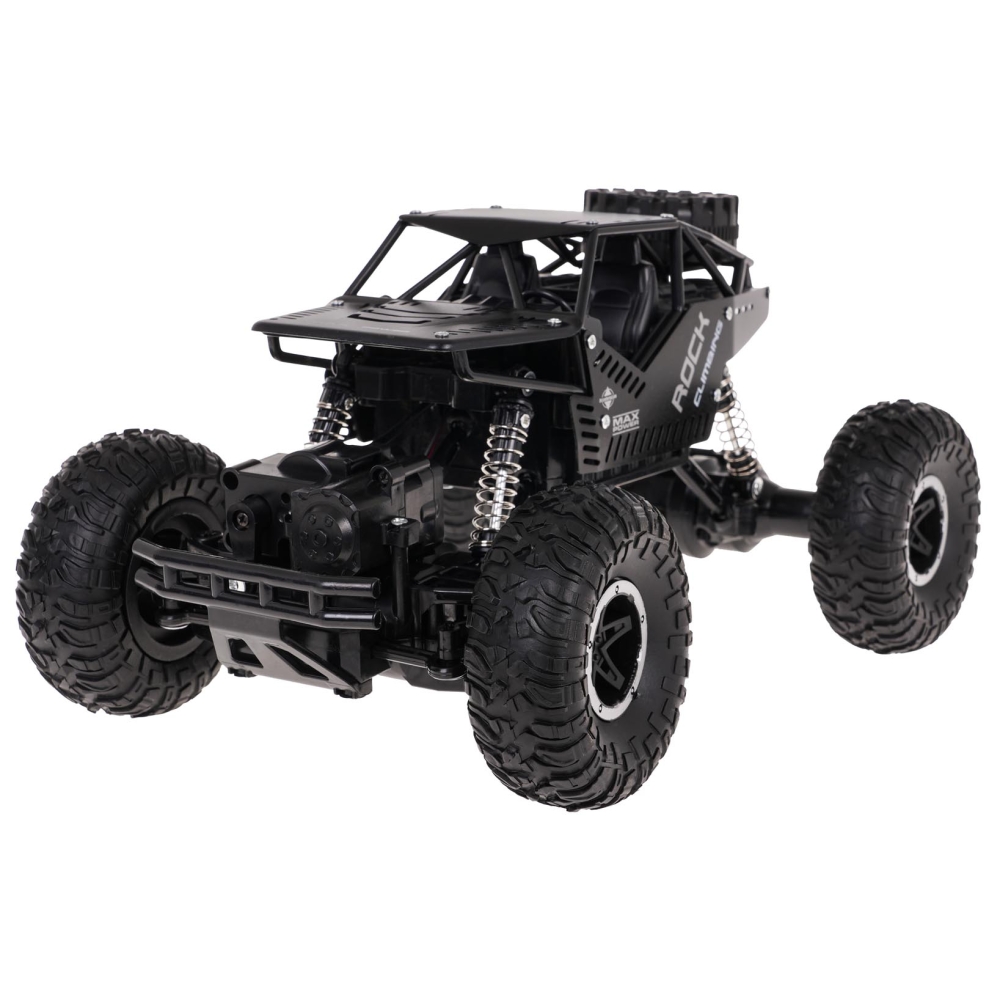 Nuotoliniu būdu valdomas ROVER 1:16 R/C vikšrinis automobilis, juodas