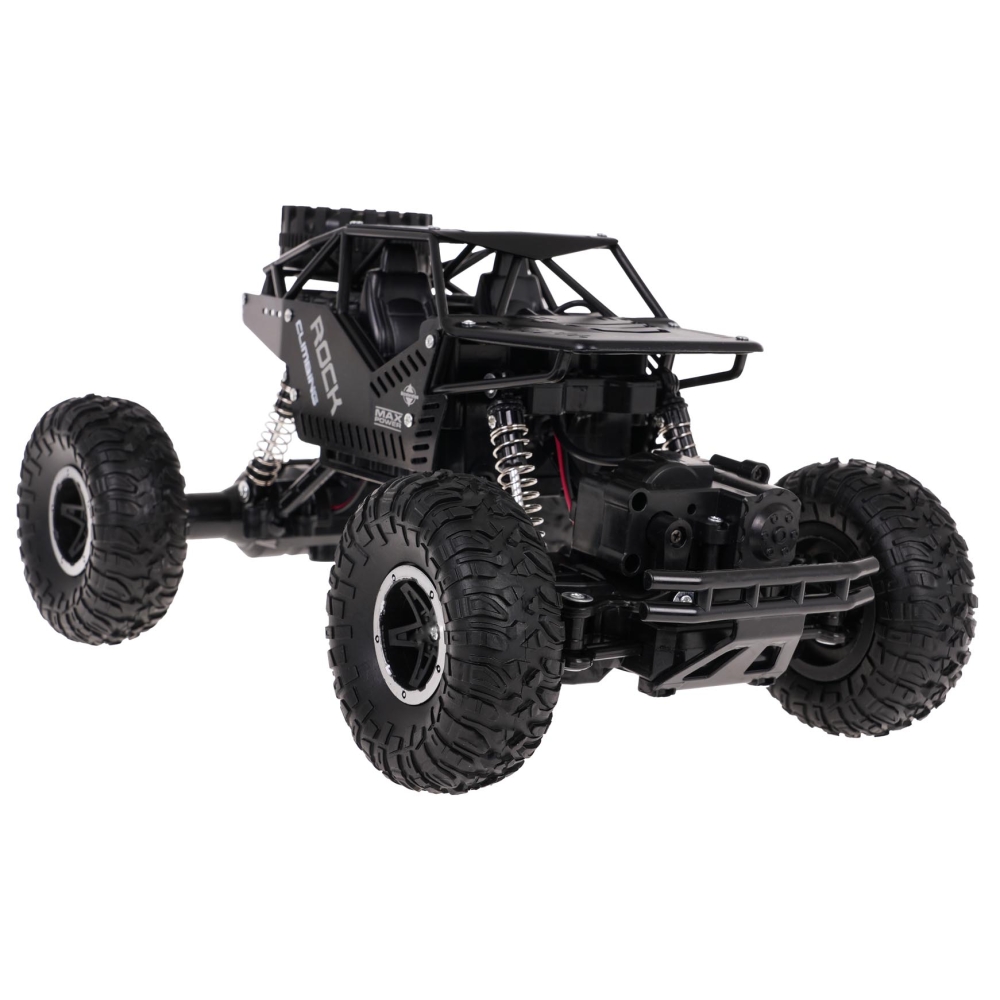 Nuotoliniu būdu valdomas ROVER 1:16 R/C vikšrinis automobilis, juodas