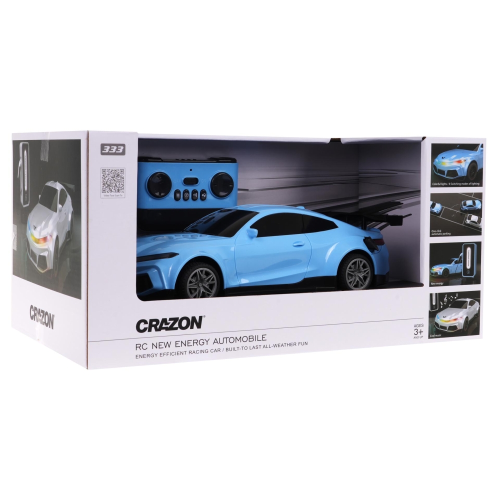 R/C automobilis + įkrovimo stotelė, mėlyna
