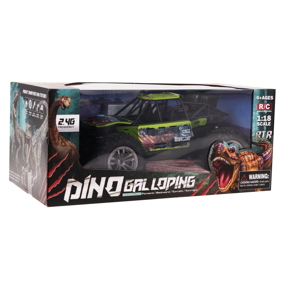 Nuotoliniu būdu valdomas DINO 1:18 R/C vikšrinis automobilis