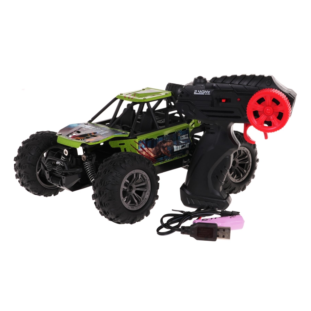 Nuotoliniu būdu valdomas DINO 1:18 R/C vikšrinis automobilis