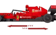 Konstruktorius F1 raudonas bolidas 6+, 266 el.