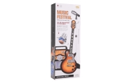 Gitaros ir stiprintuvo rinkinys, rudos spalvos-Žaislai, Muzikiniai-e-vaikas
