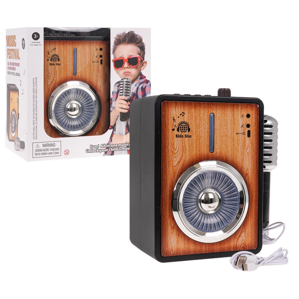 Stiprintuvas su "Bluetooth" funkcija + mikrofonas