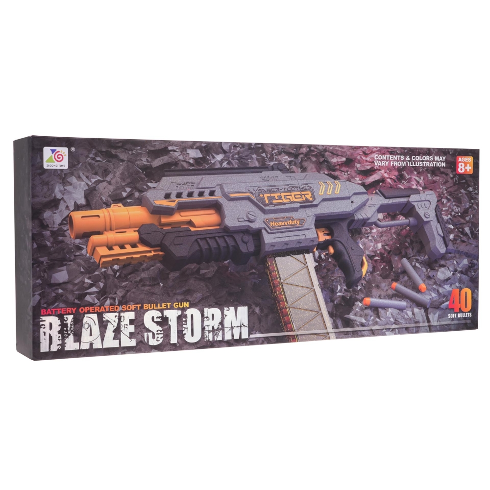 "Blaze Storm" šautuvas su kulkomis pilkos spalvos