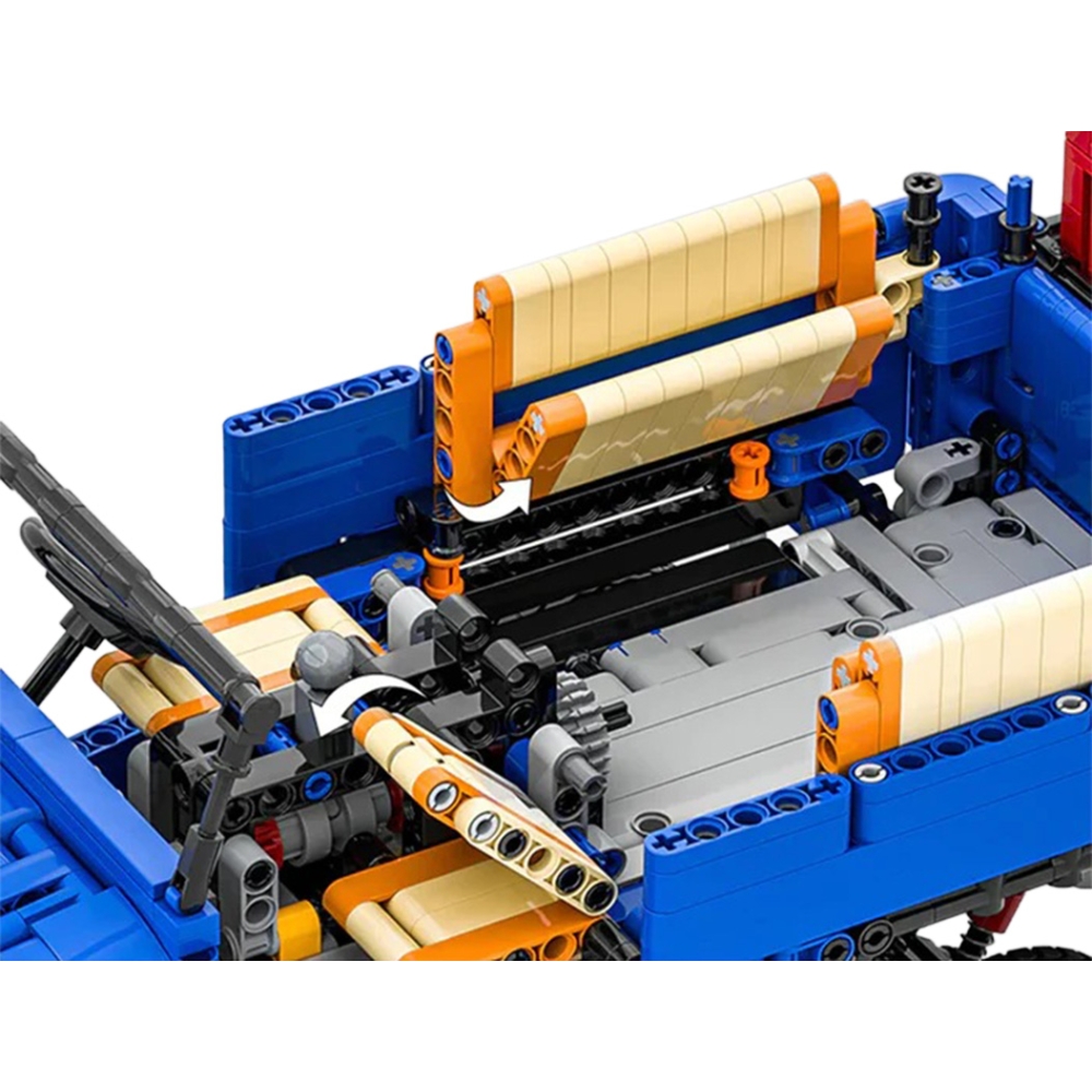 Konstruktorius Terrain Vehicle 2087el. Mėlynas-Žaislai, Konstruktoriai, Lego, statybiniai blokai-e-vaikas