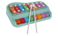 Pianino ir cimbolų rinkinys 2 in 1, žalias