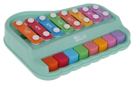 Pianino ir cimbolų rinkinys 2 in 1, žalias