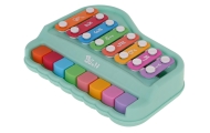 Pianino ir cimbolų rinkinys 2 in 1, žalias