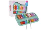 Pianino ir cimbolų rinkinys 2 in 1, žalias