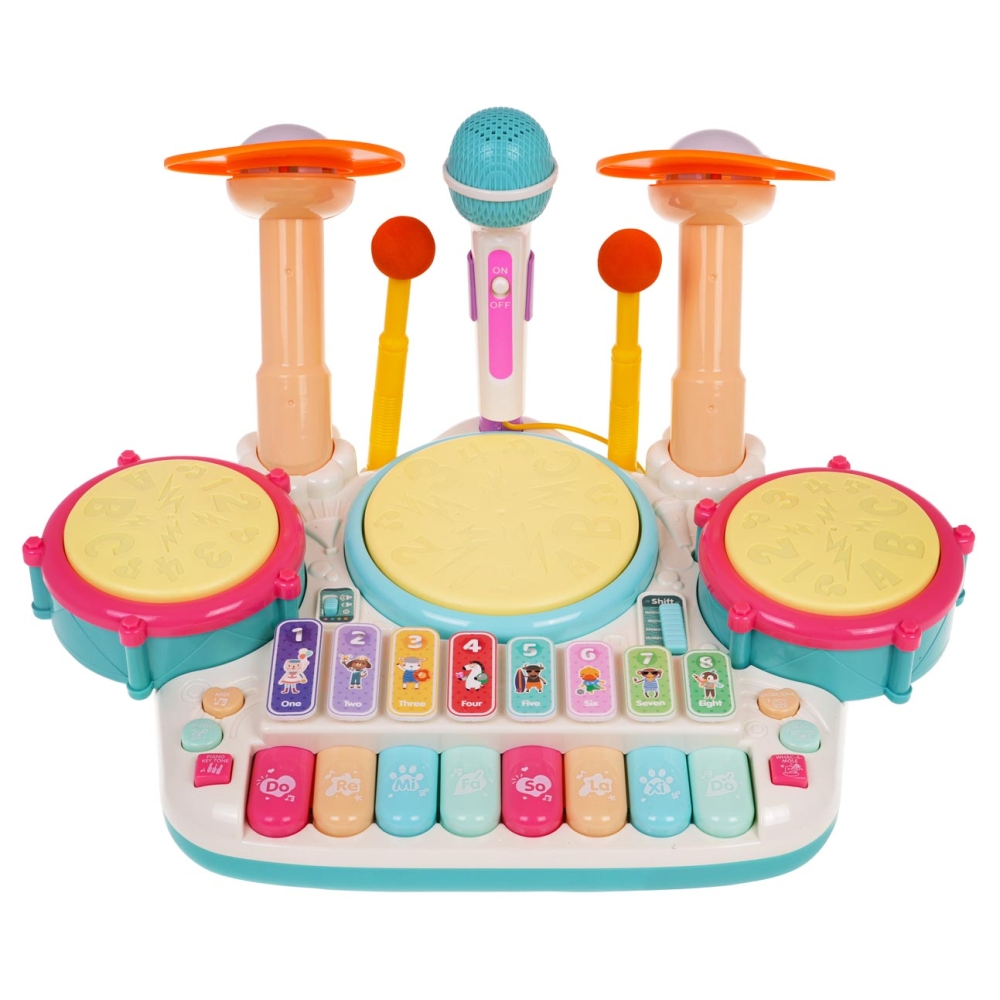 Muzikinis rinkinys: būgnai + pianinas-Žaislai, Kūdikiams, Žaislai mažyliams (iki 4 m.