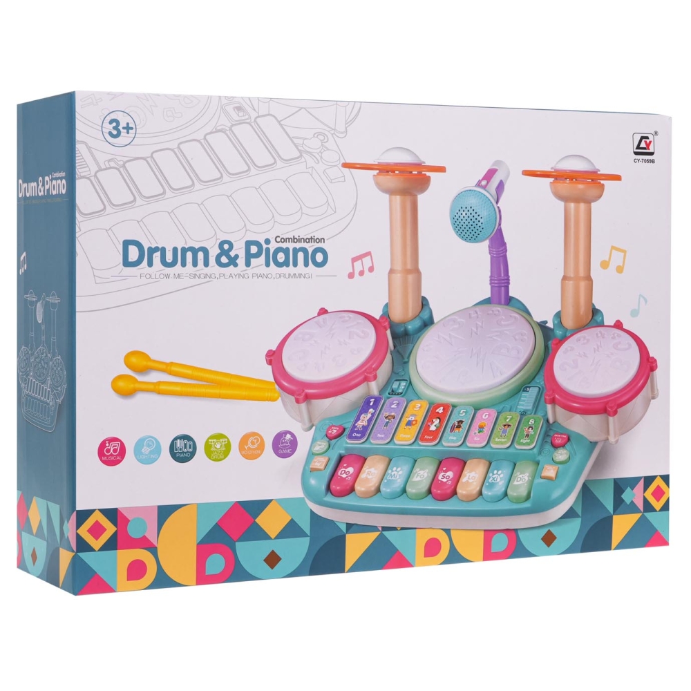 Zestaw Muzyczny Perkusja + Pianino