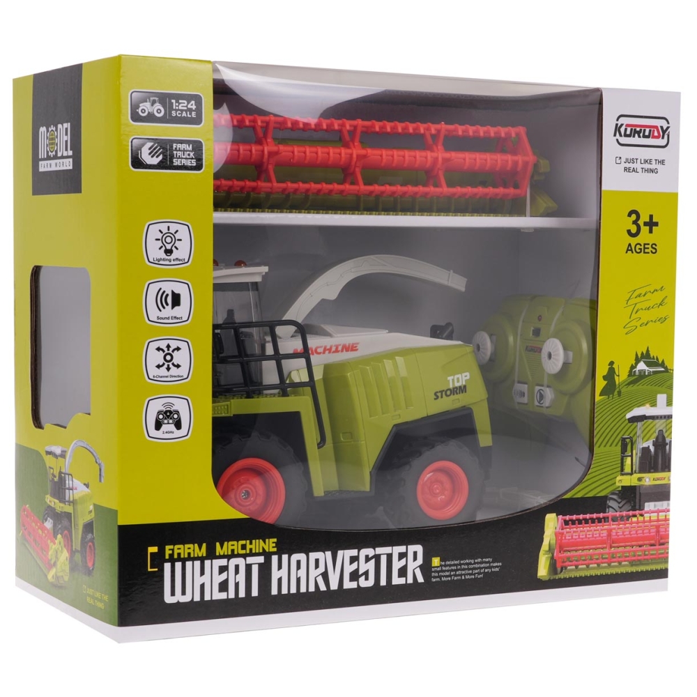 R/C kombainas-Žaislai, Auto ir transporto žaislai, Traktoriai-e-vaikas