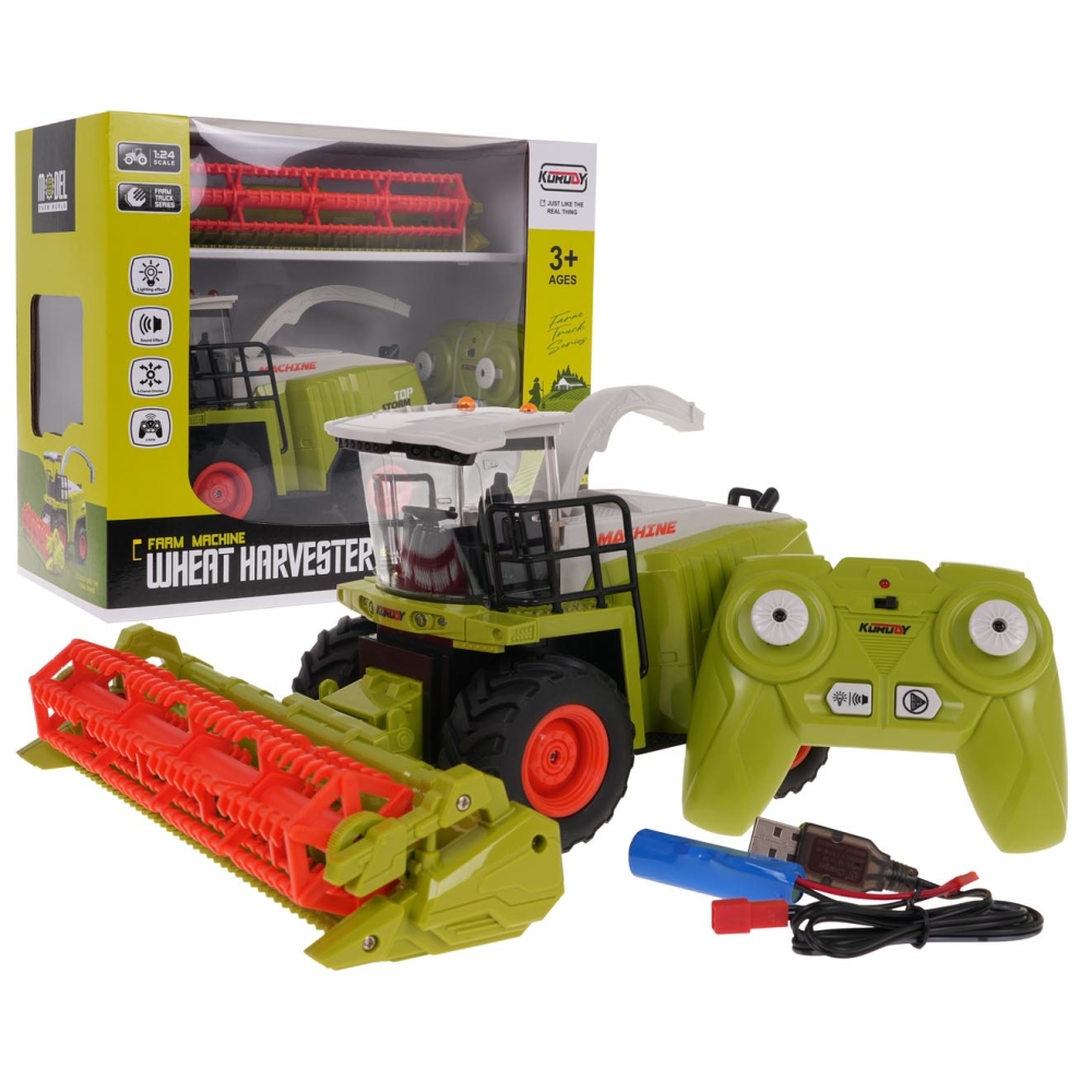 R/C kombainas-Žaislai, Auto ir transporto žaislai, Traktoriai-e-vaikas