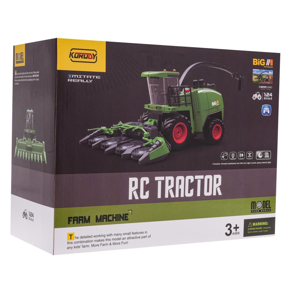Grūdų ir kukurūzų kombainas 2in1 R/C-Žaislai, Auto ir transporto žaislai, Traktoriai-e-vaikas