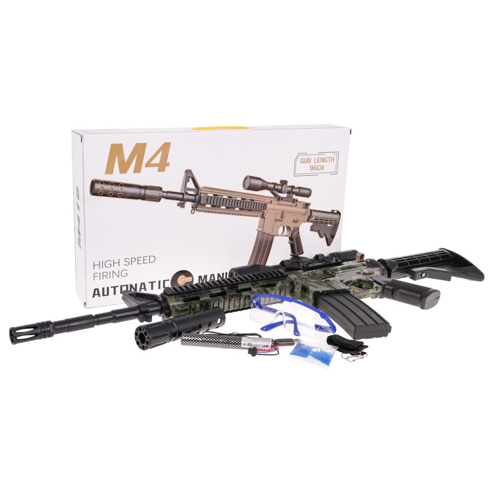 Karabin M4 Na Kulki Żelowe + Akcesoria