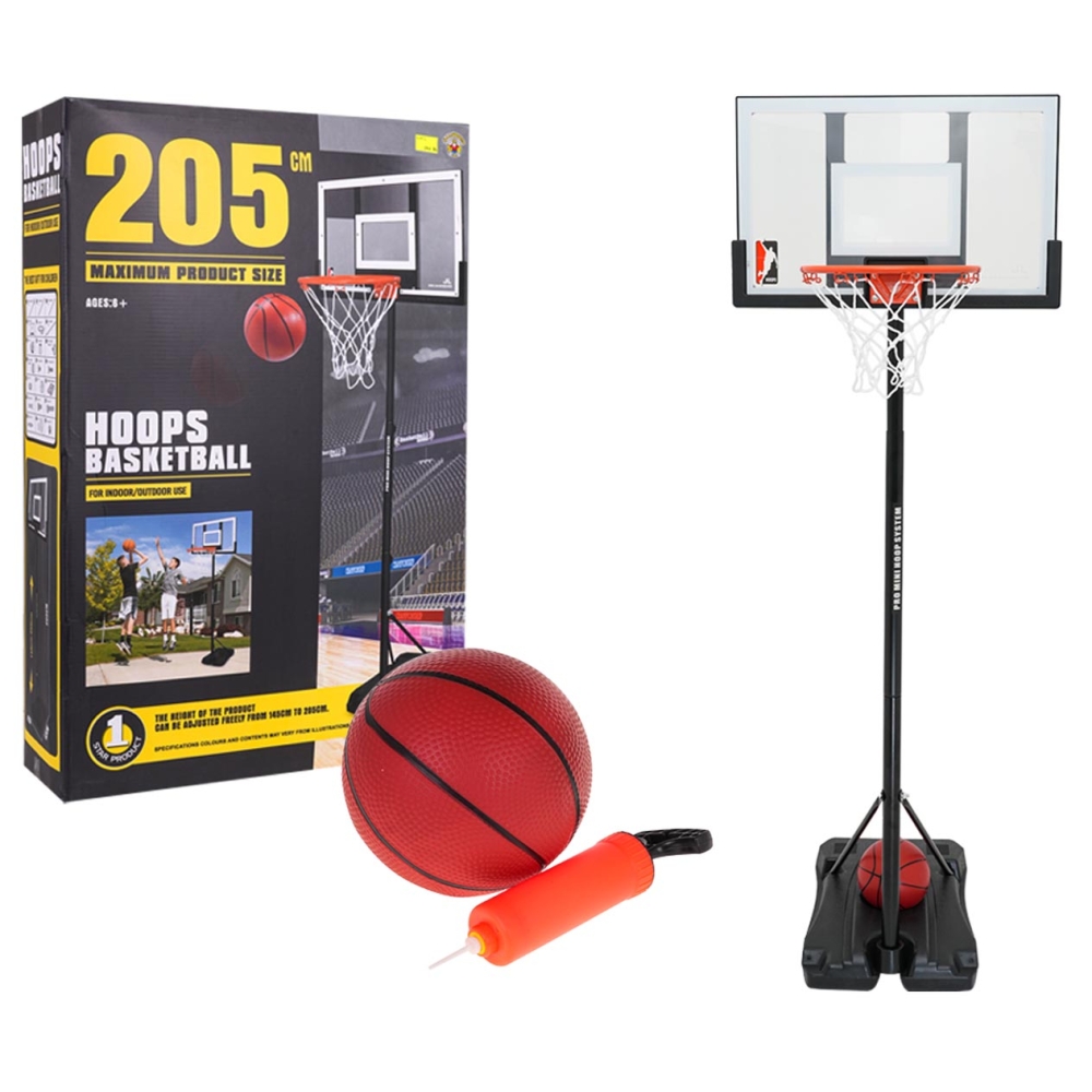 Krepšinio kamuolys 205cm + priedai
