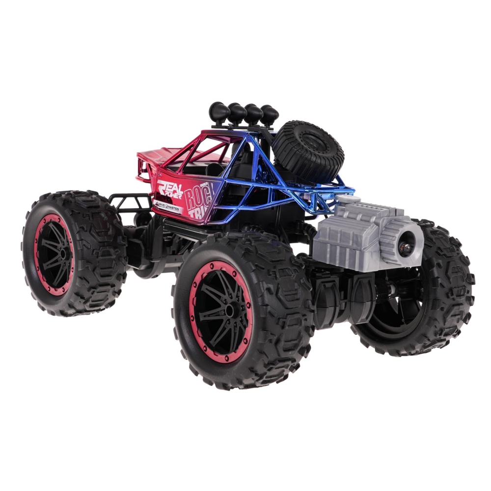 REAL ROCK vikšrinis vikšras su dūmų funkcija R/C Raudona