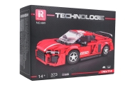 Zestaw Klocków Auto Sportowe Czerwone 413el.