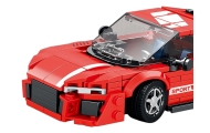 Zestaw Klocków Auto Sportowe Czerwone 413el.