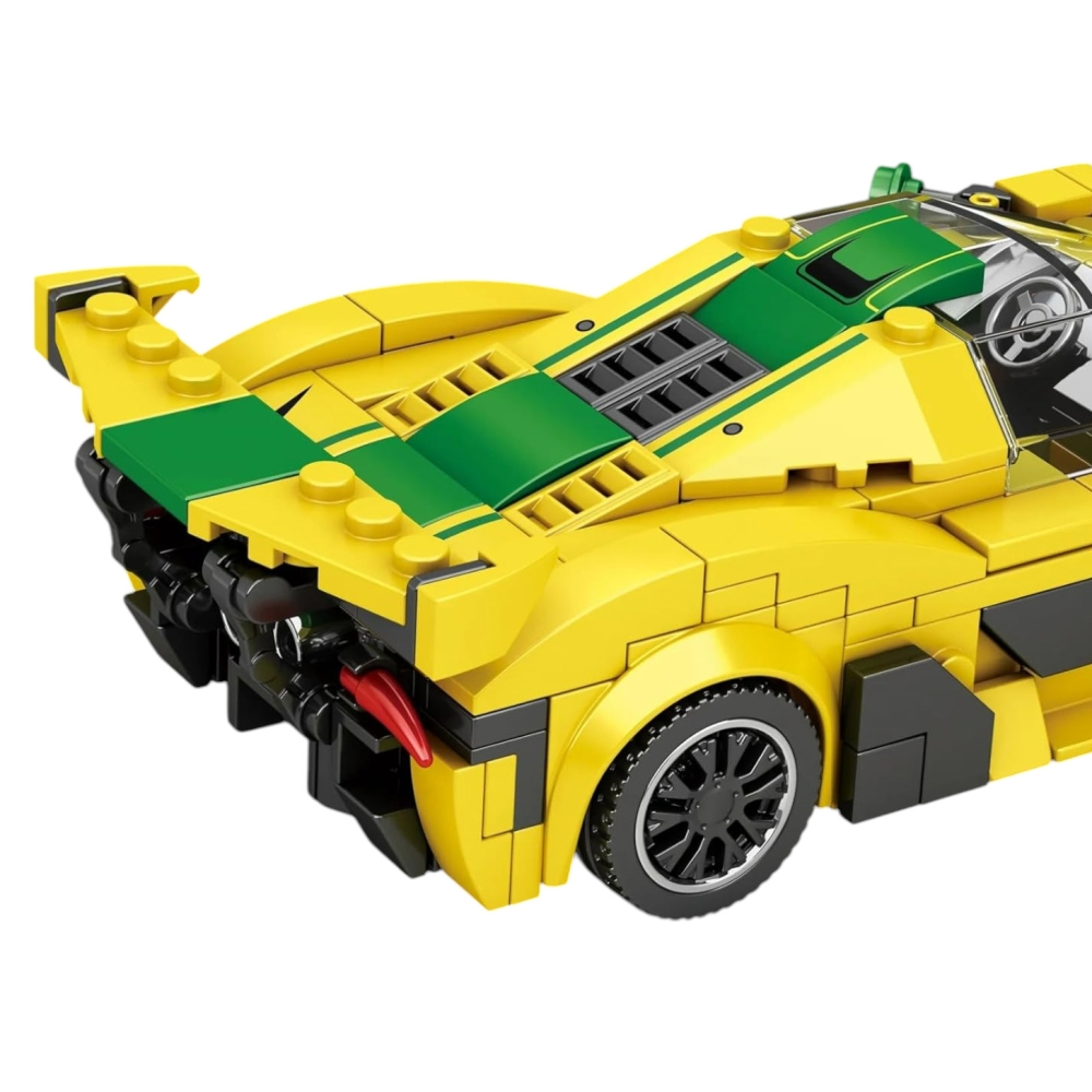 Konstruktorius Sportinis automobilis Geltonas 368 el.-Žaislai, Konstruktoriai, Lego, statybiniai blokai-e-vaikas
