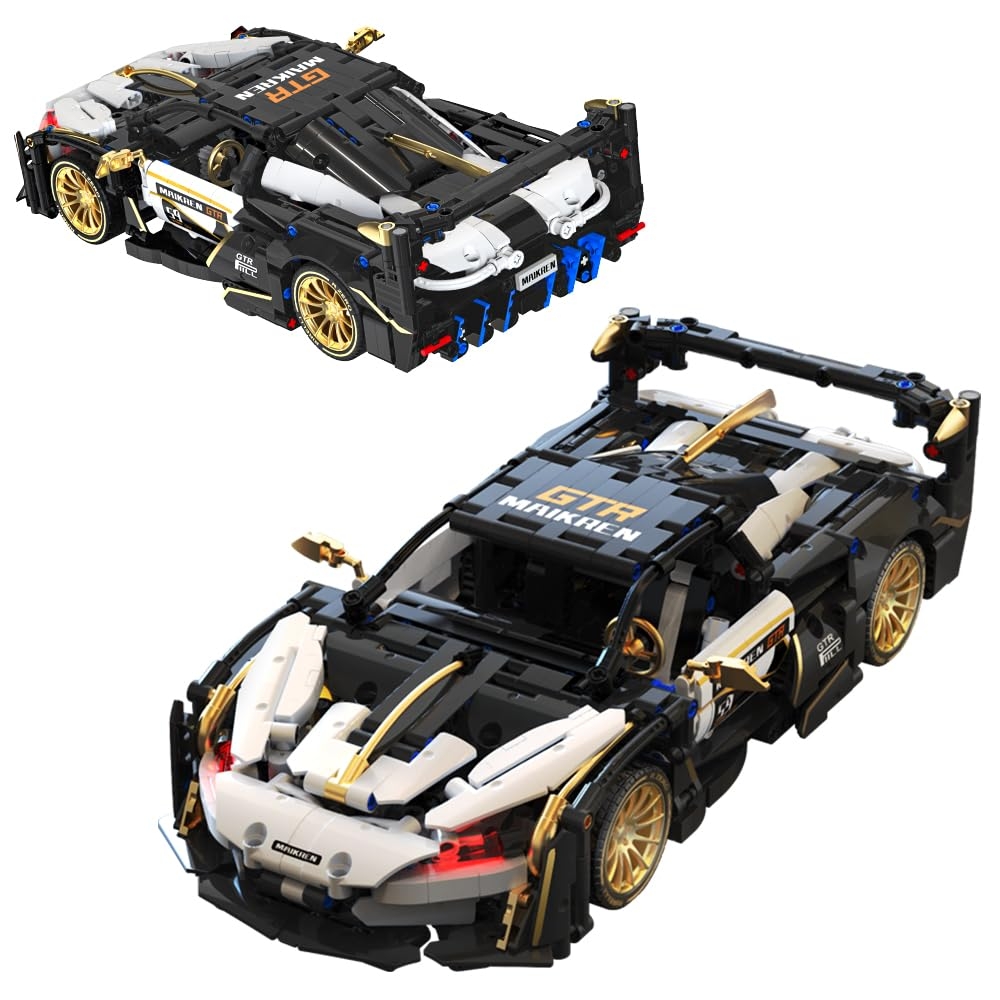 Konstruktorius Sportinis automobilis, baltos/juodos spalvos 1242 el.