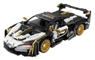 Zestaw Klocków Auto Sportowe Biało/Czarne 1242el.